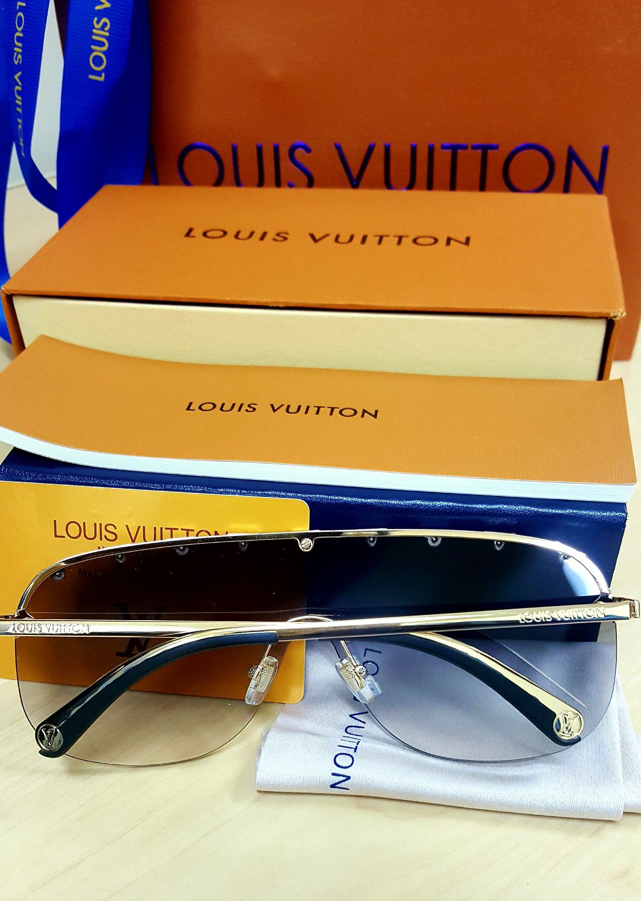 Louis Vuitton Gold Purple Rain LV Monogram Sunglasses