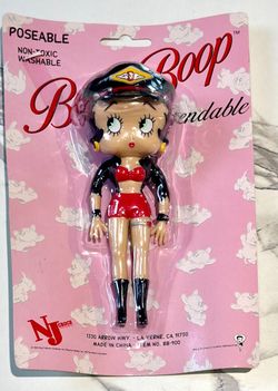 Betty Boop Biker Bendable Action Figure New Sealed BB-900 Vintage 1994! New in package!