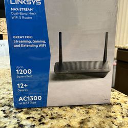 Linksys AC1300 WiFi 5 Dual Band Mesh Router 