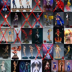 Sideshow, PCS, ARH Studios (Street Fighter, Mortal Kombat, Marvel, DC Comics & Anime) 1/3, 1/4, 1/5 Scale Statues & Figures