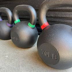 NEW Kettlebells Weight Set Kettle Bell Home Gym Crossfit Olympic Weights 