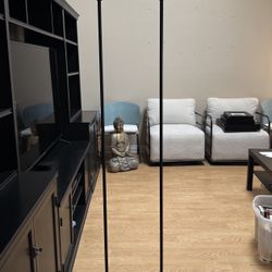 Floor Lamp Set of 2 Lights 