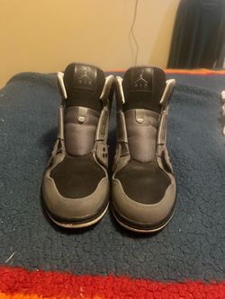 Air Jordan High-Top Sneakers Gray Black
