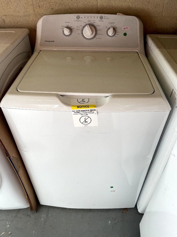 HOTPOINT 27” TOP LOAD FREE STANDING WASHER WHITE $350