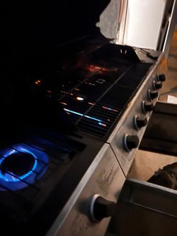 Six burners barbecue