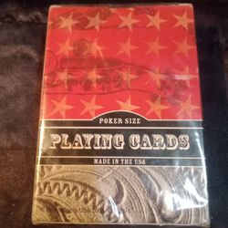 Vintage Poker Size Playing Cards Not Open.
