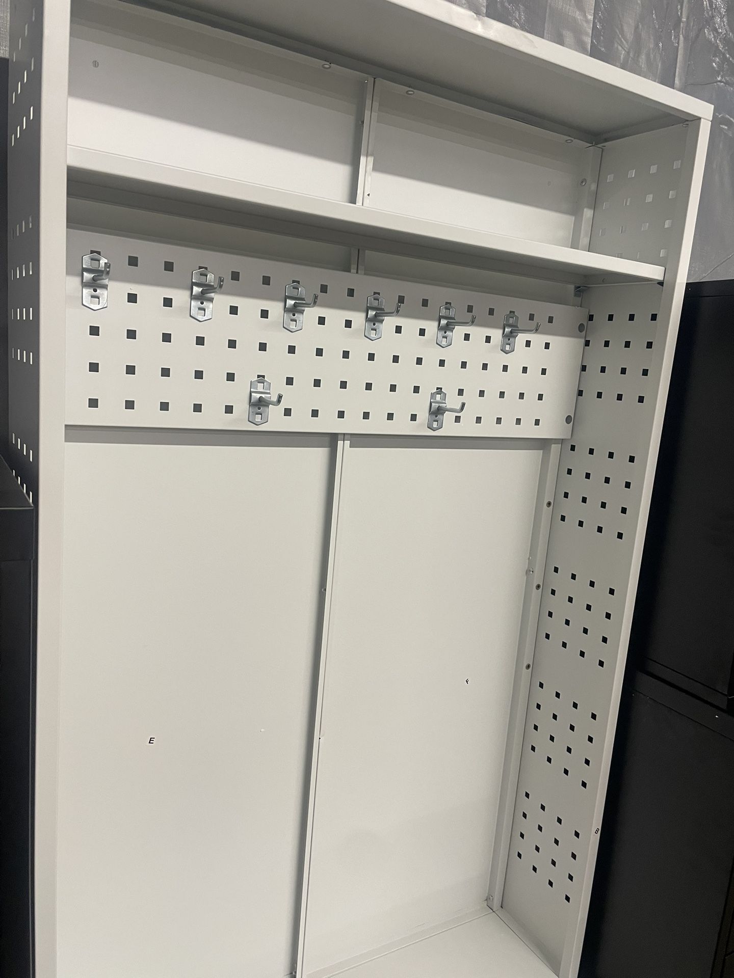 Hall Tree with Bench and Shoe Storage, 71 inch H Entryway Bench with & Coat Rack & Shelves & Pegboard for Hallways, Mudroom, Entryway, White. 71x32x1