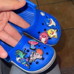 Baby blue crocs