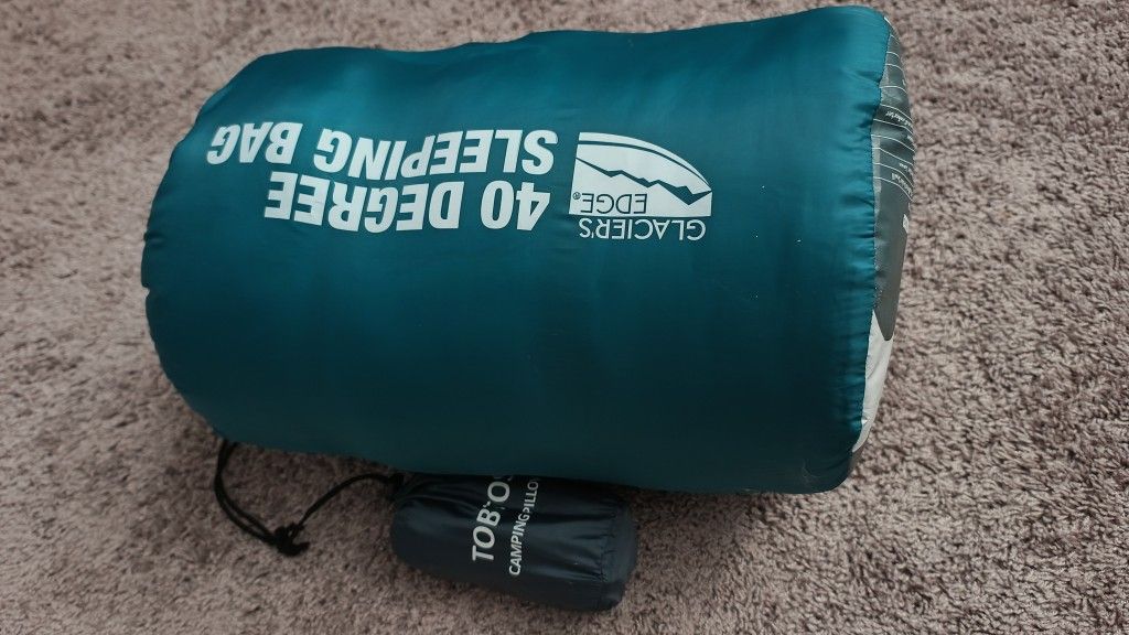 40°F Sleeping Bag & Camping Pillow