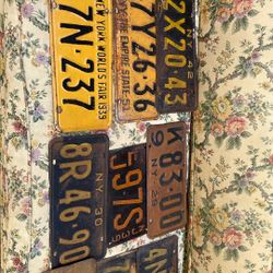 Antique Original  Car Plates 15each