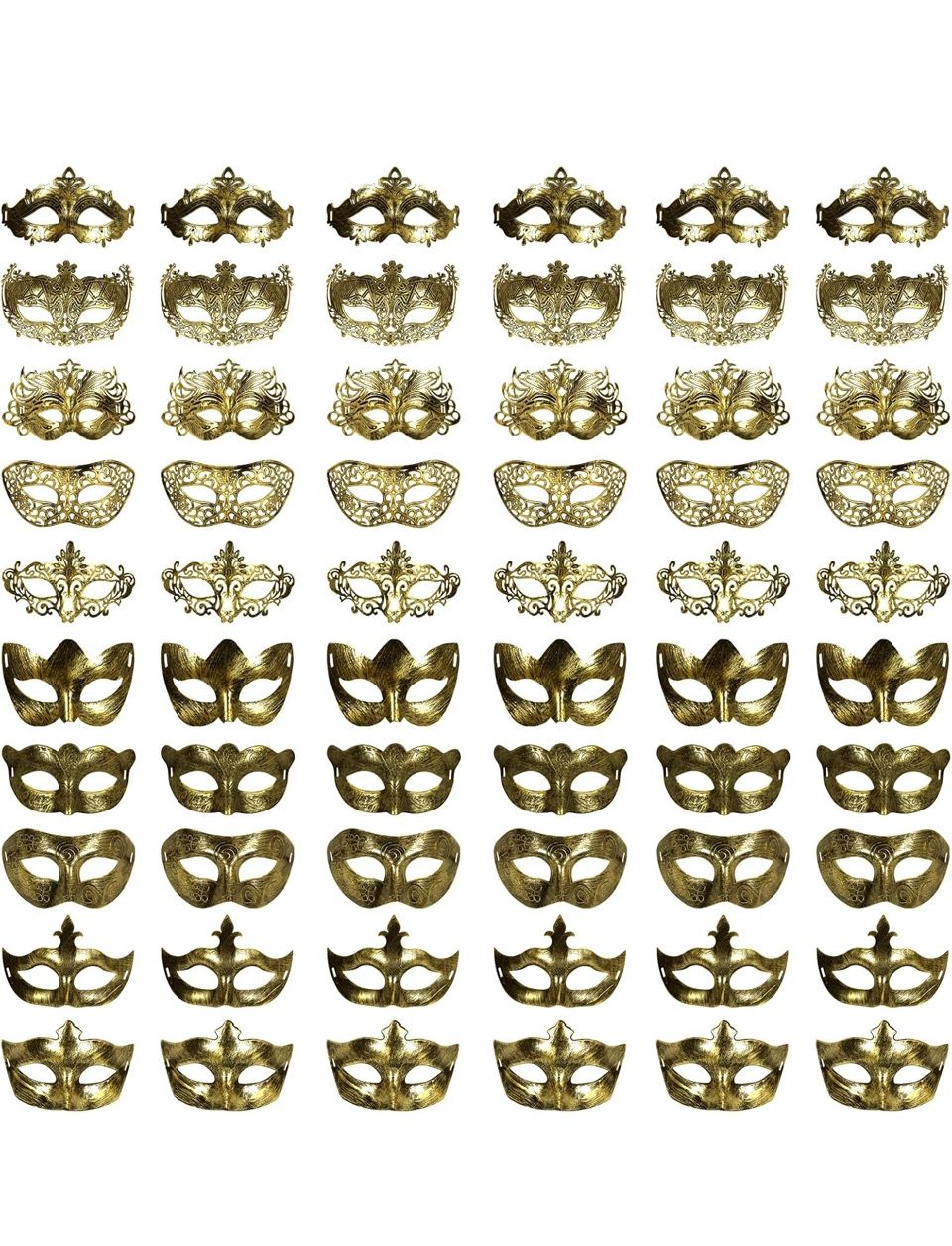 100pack Masquerade Masks