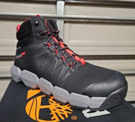 Timberland PRO Morphix Size 9.5 Black Waterproof Composite Toe Boots