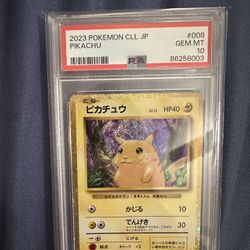 Psa 10 Japanese Classic Collection Pikachu 