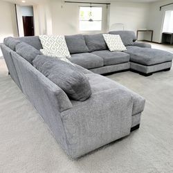 HUGE Grey U - Sectional Couch - I Can Deliver - Retails for 3.5k