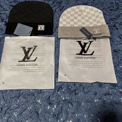 Louis Vuitton Beanie Grey and Black 