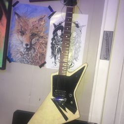 Dead Mans Gibson Explorer Melody Maker (Custom) Glow In The Dark Magical