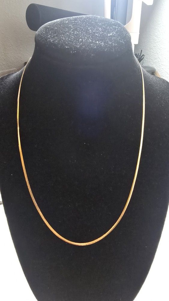 18k Gold Cobra Chain 18inch 💯% Real Gold