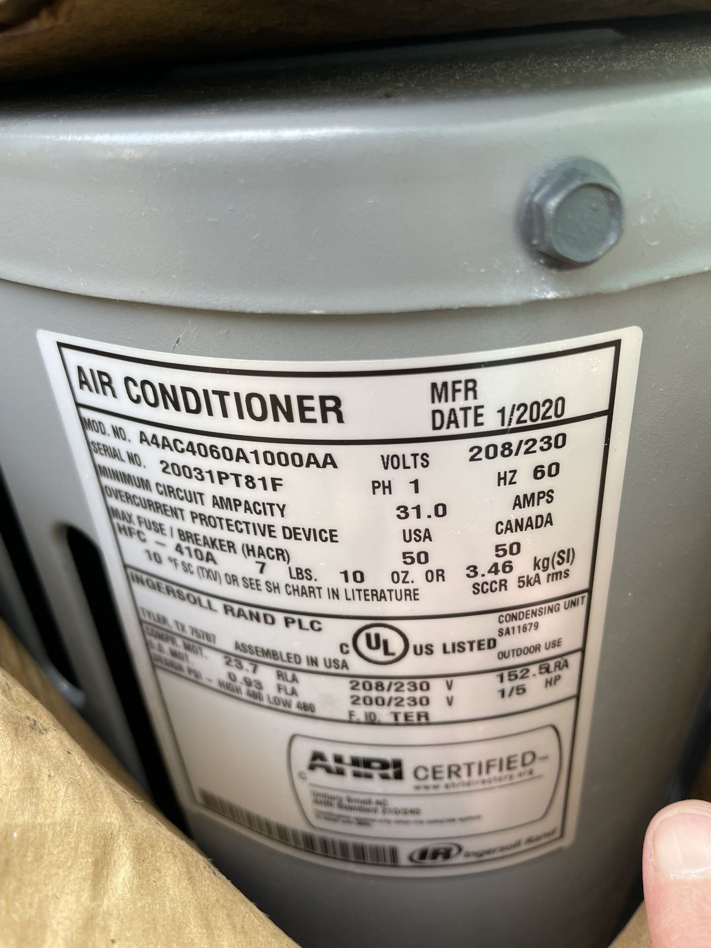 5ton AC Unit 410-a