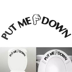 Cute reminder”PUT THE SEAT DOWN” Vinyl Sticker