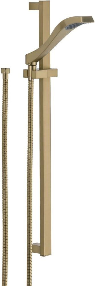 Delta Faucet Dryden Single-Spray Touch-Clean Wall-Mount Slide Bar Hand Held Shower with Hose, Champagne Bronze 57051-CZ