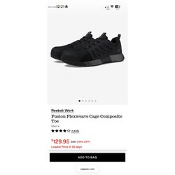 Reebok Composite Toe Safety Approved Work Shoes