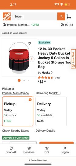 Husky NEW Bucket Jockey 