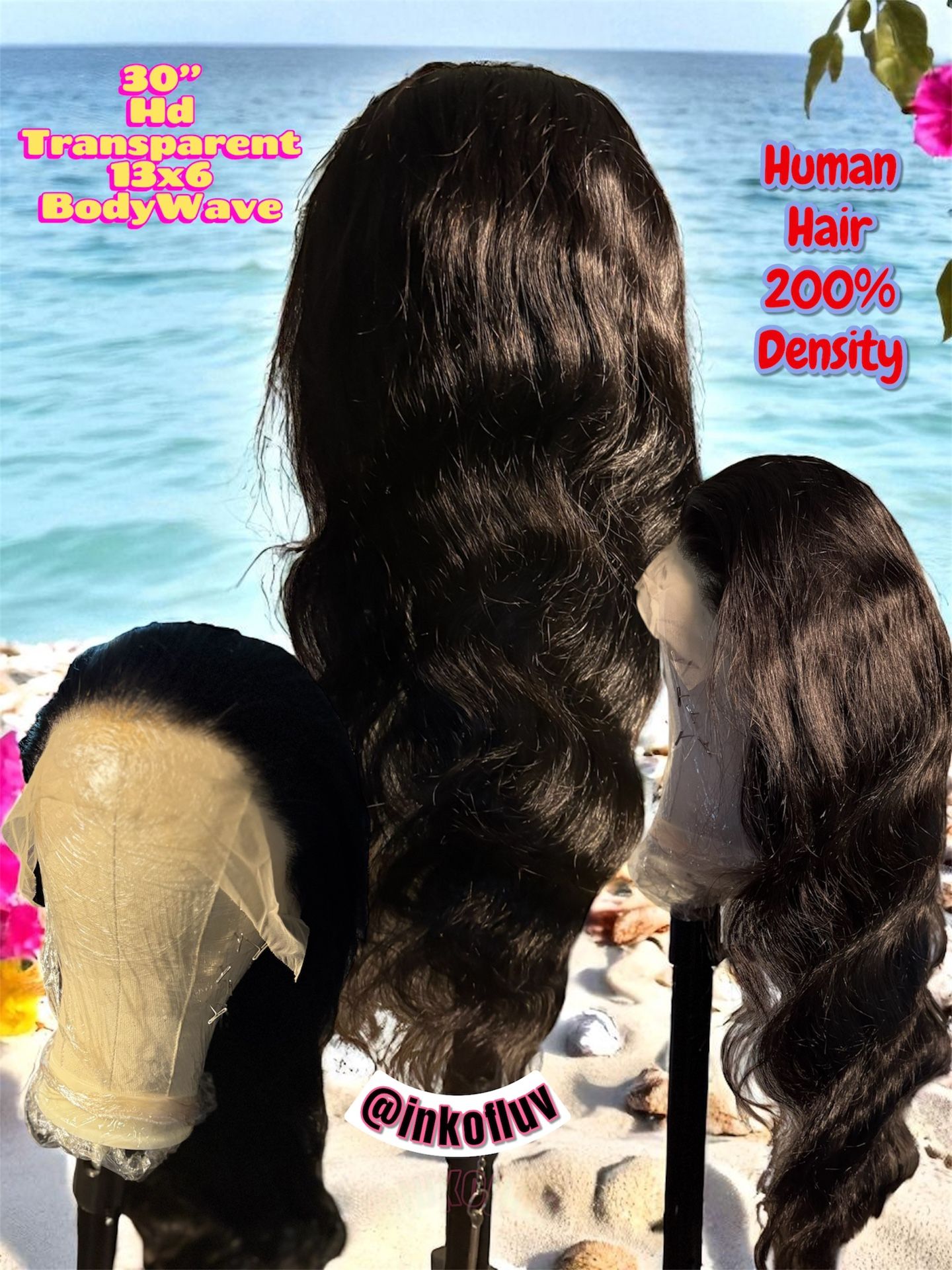 30 Inch body Wave Hd Transparent Lace Frontal