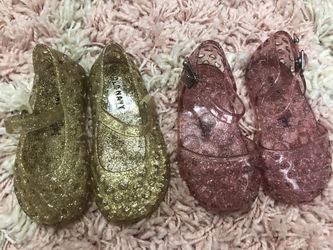 VGUC Sz 18 -24 month infant Girl Jelly Sandals.  X-posted
