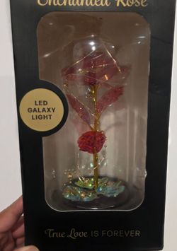 Red Enchanted Rose LED lights