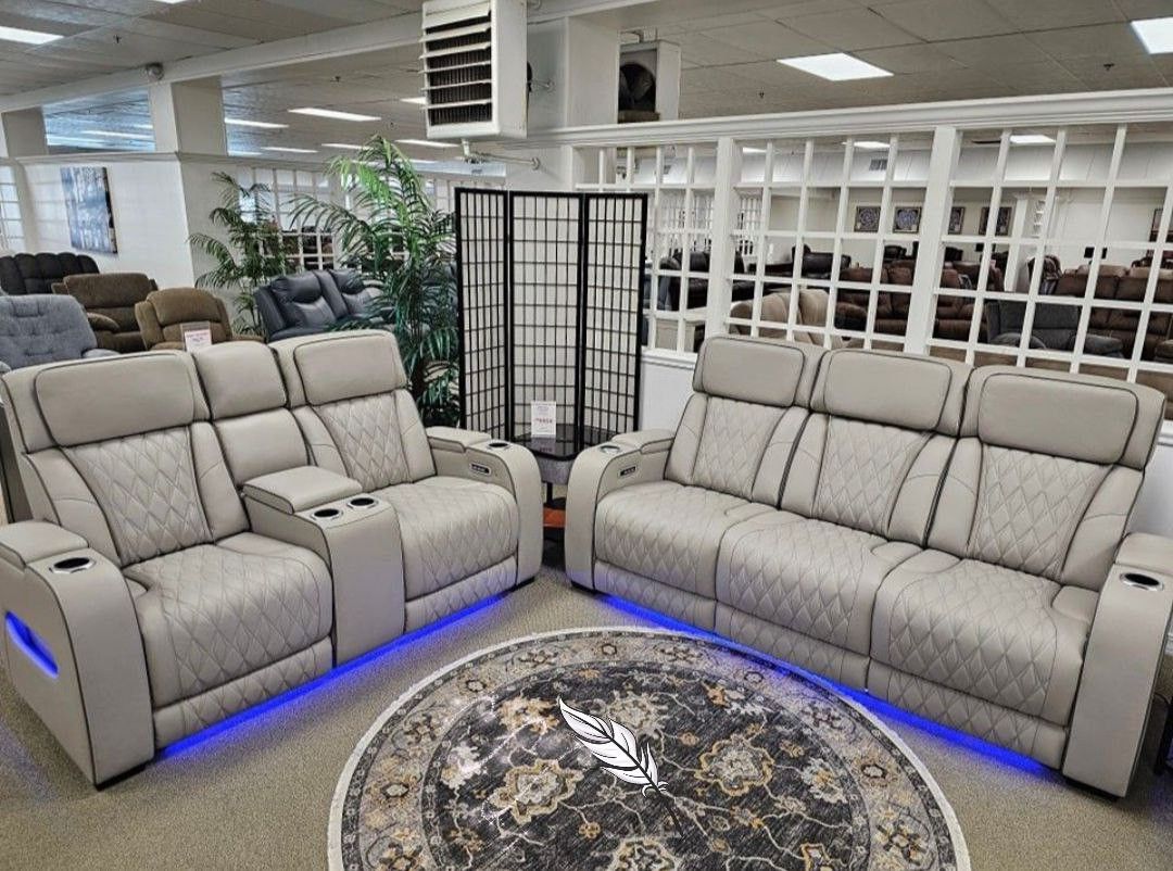 🤝BRAND NEW ASHLEY 👌$10 PAYMENT 👌Boyington Power Reclining Sofa and Loveseat