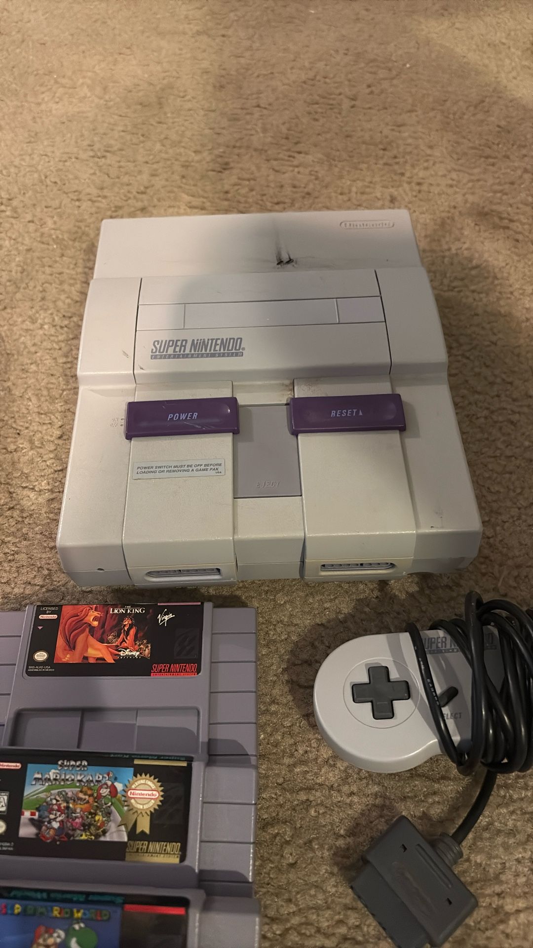 Super Nintendo With Games