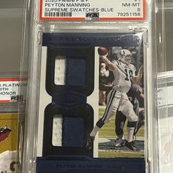 Peyton Manning Football Dual Patch Card