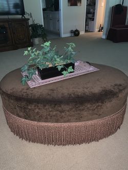 Fabric ottoman