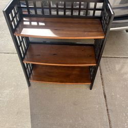 Pier 1 Imports Fretted Folding Shelf Bookcase