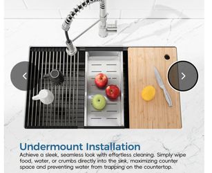 Undermount Kitchen Sink with Accessories