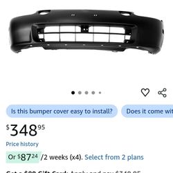 Honda Del Sol Front Bumper New