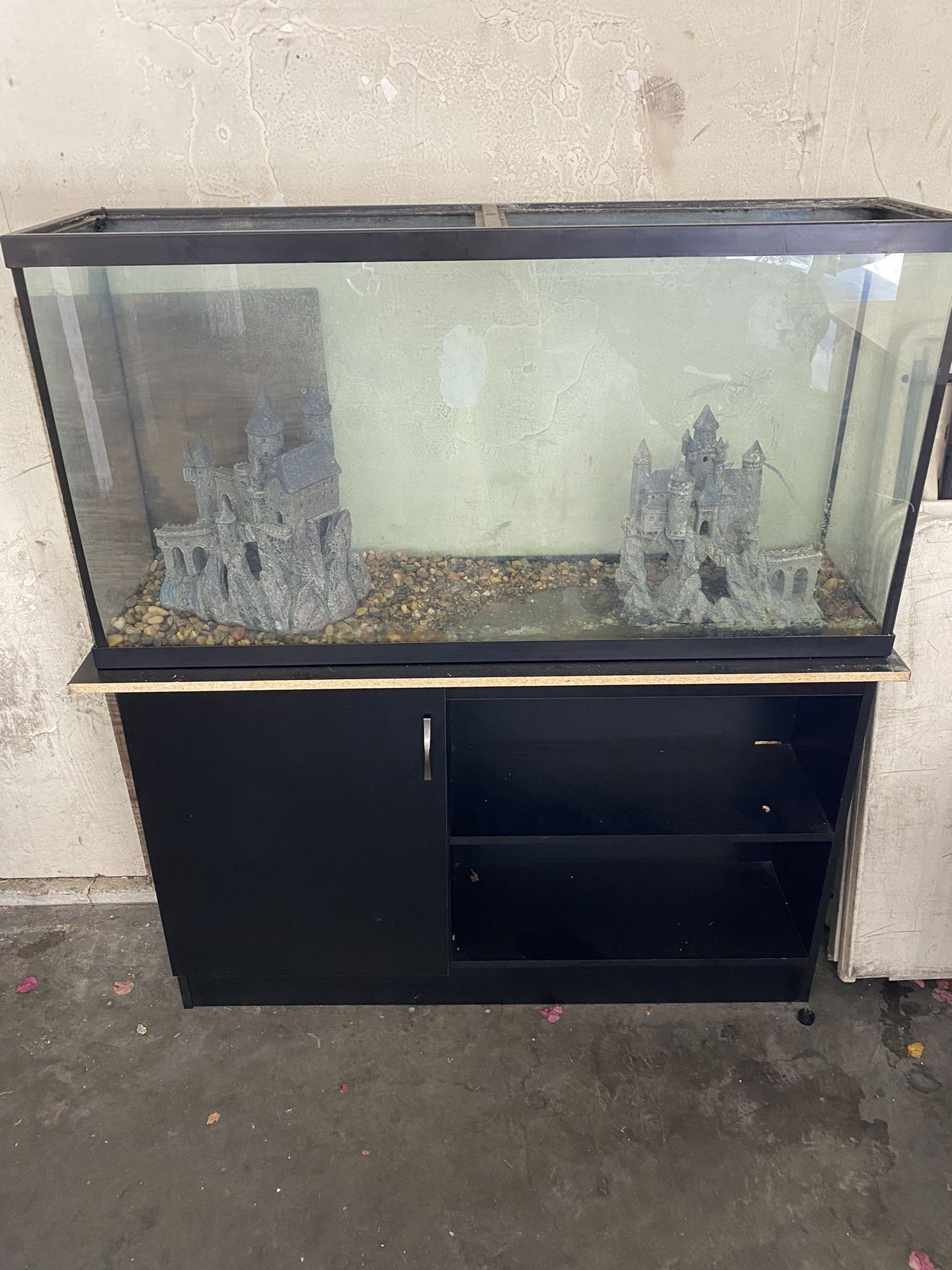 60 gallon fish tank & stand