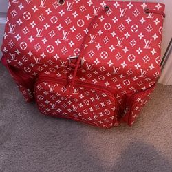 Red Louis Vuitton X Supreme Bag for Sale in Houston, TX - OfferUp
