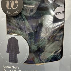 Ultra Soft Plaid Flannel Bath Robe