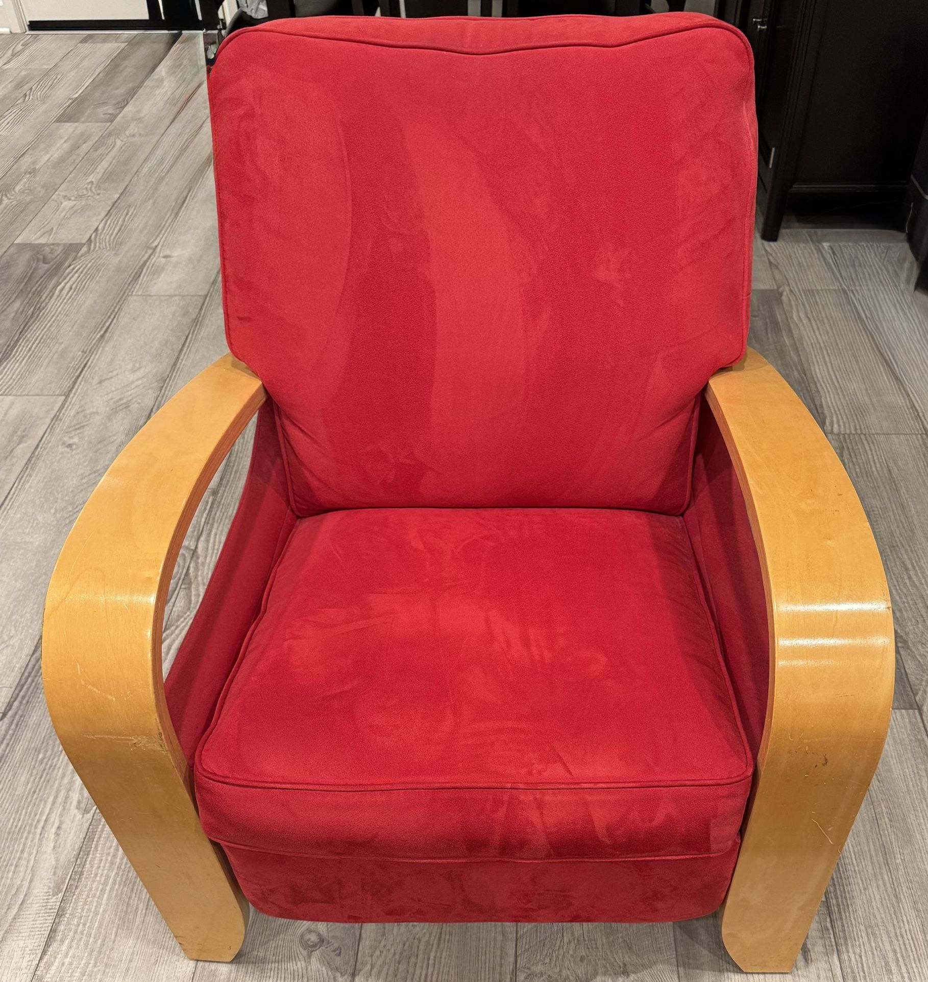 La Z Boy Suede Recliner