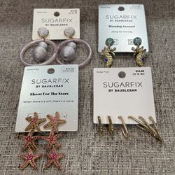 New Sugarfix By BAUBLEBAR Earrings $4 Ea Or 2 For $6 