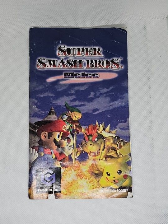 Super Smash Bros. Melee Nintendo Gamecube Instruction Booklet
