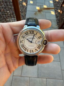 New stainless steel watch leather strap