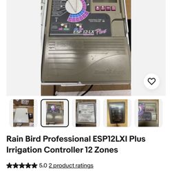 RainBird ESP 12-LX Plus Sprinkler Controller w/Keys & Power Supply. New