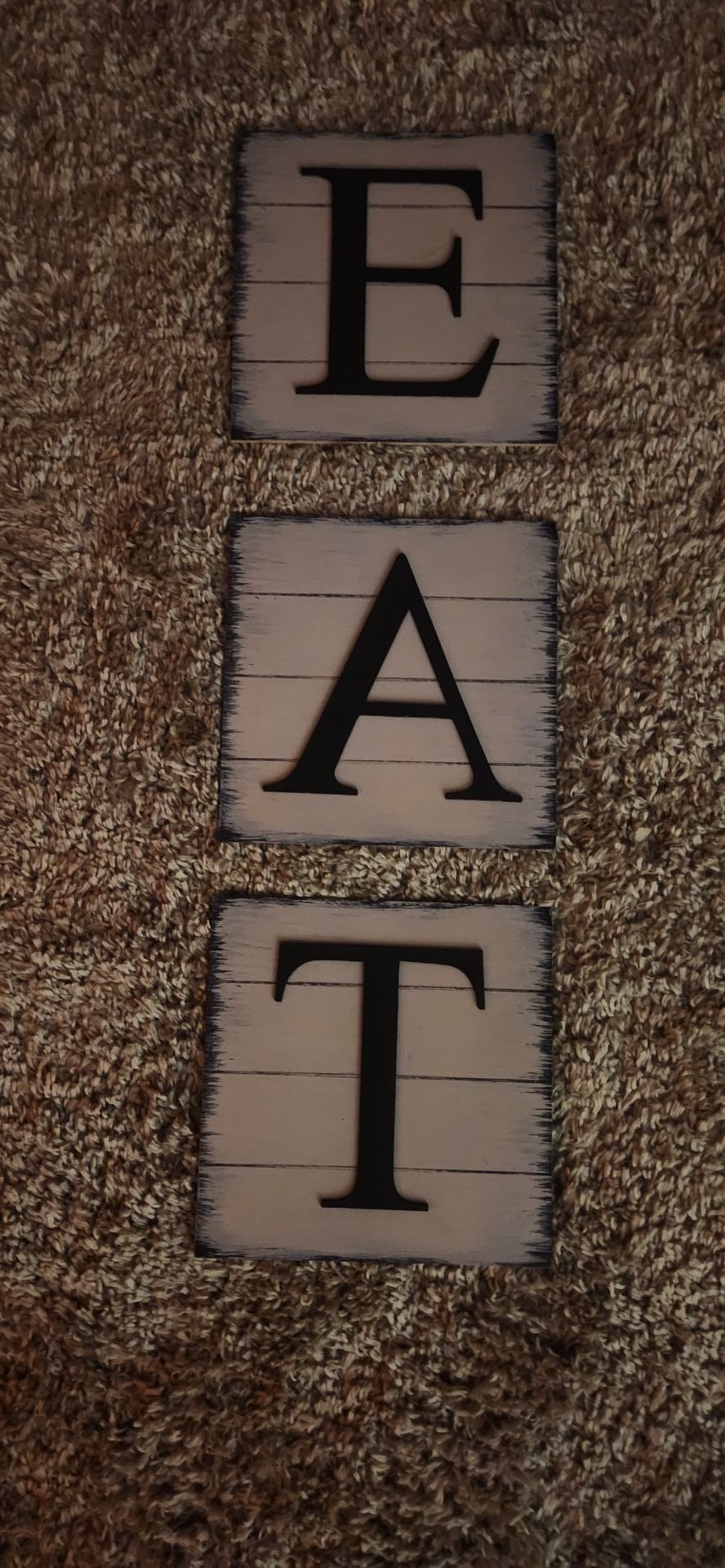 EAT sign wall decor rustic
