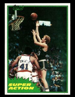 1981 Topps Larry Bird #101 Boston Celtics HOF Vintage NBA Card Sharp Eye Appeal