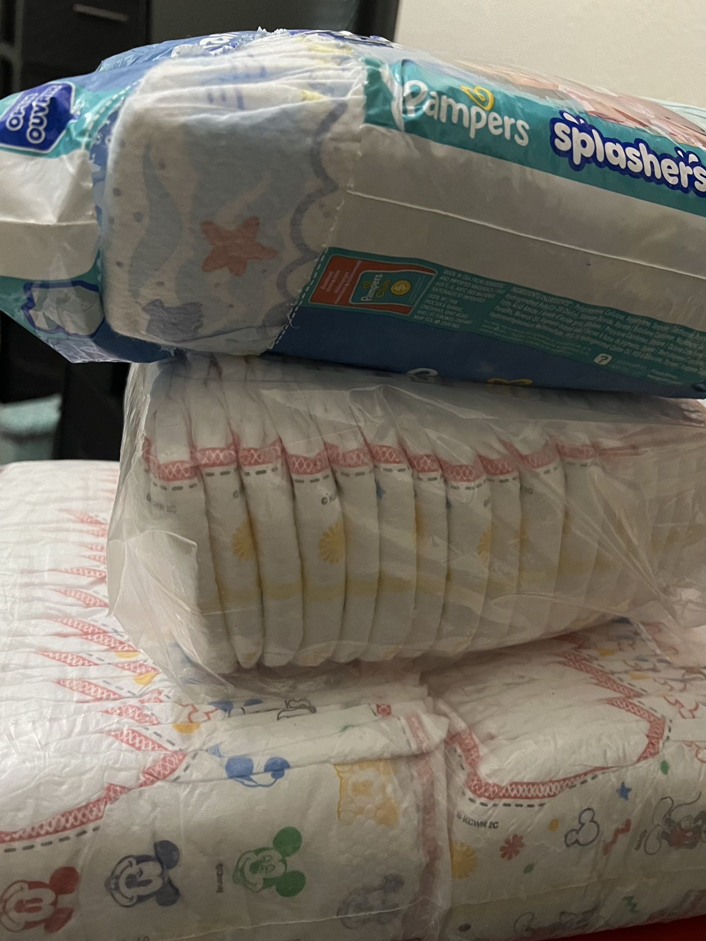 $10 Size 2 Huggies And Size 2-3 Swim Pampers 