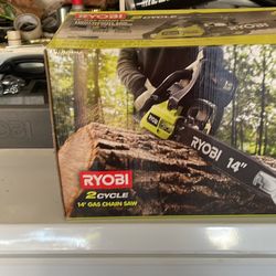 RYOBI Gas Chain Saw
