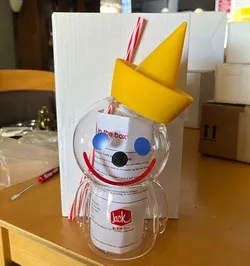 Jack in the Box Glass Sipper Cup-75th Anniversary