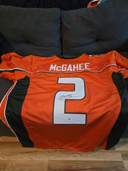 Miami Hurricanes Willis McGahee #2 Signed Football Jersey